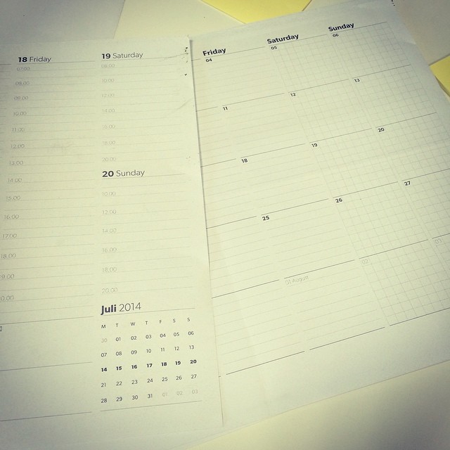 A4 calendar(weekly,monthly)